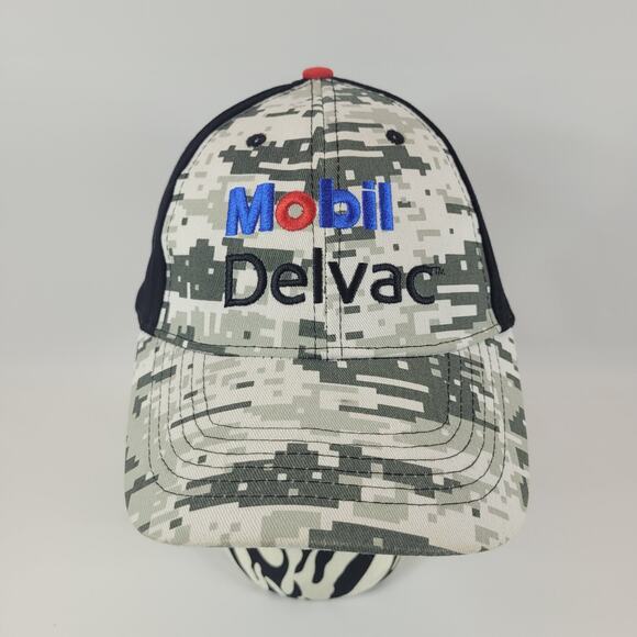 Mobil Delvac Strap Back Hat Cap Black Adjustable TA Truck Service Oil - Picture 1 of 8
